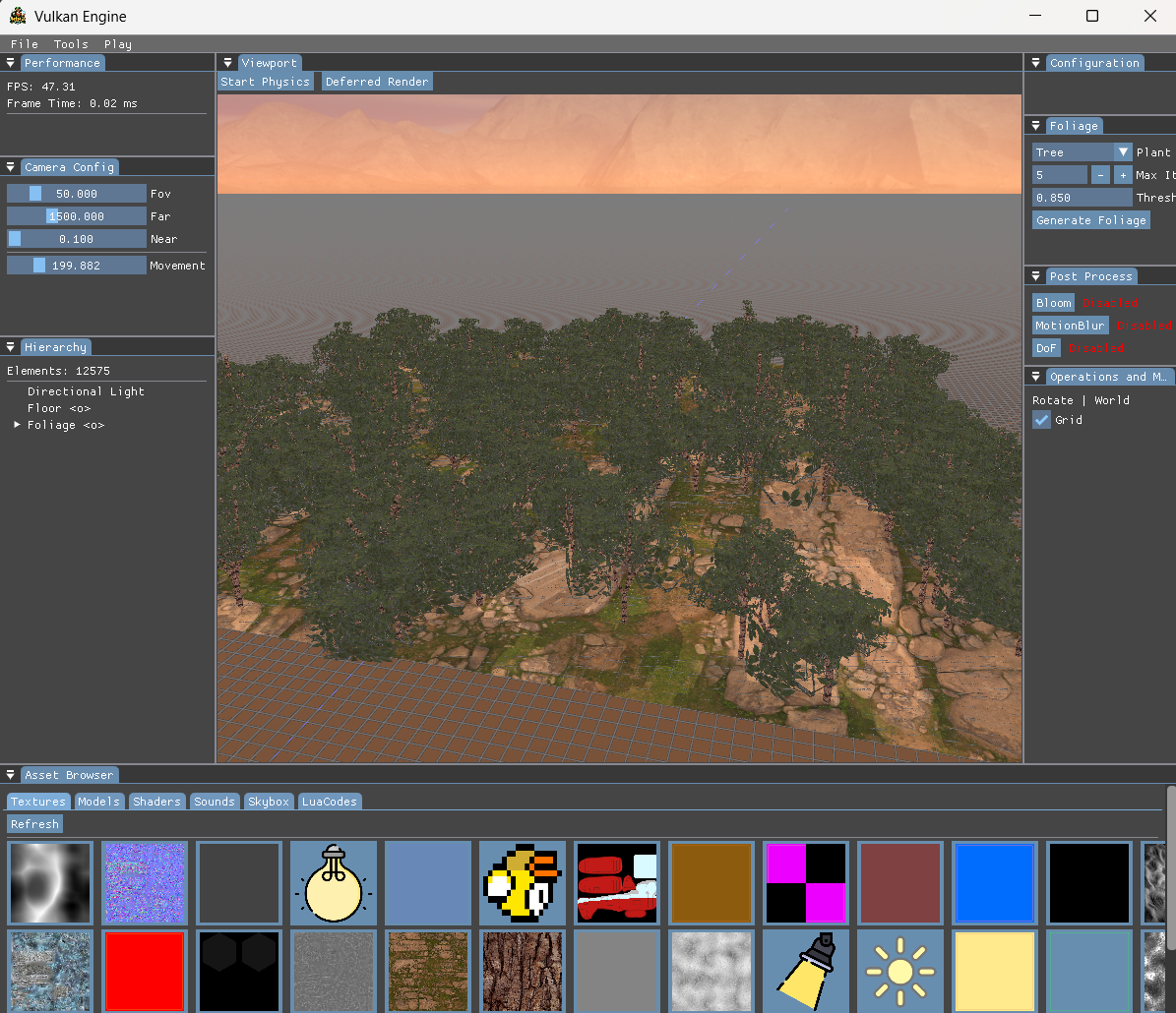 Procedural forest